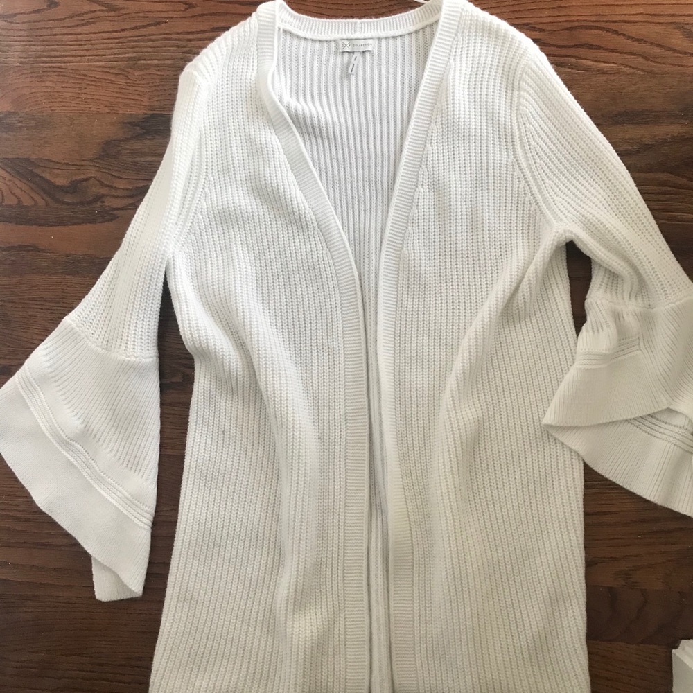 G F Collection white cardigan